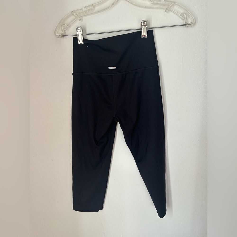 Aerie Chill Play Move Cropped Leggings Black Size Small